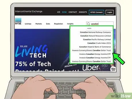 Купить канадские акции Шаг 1