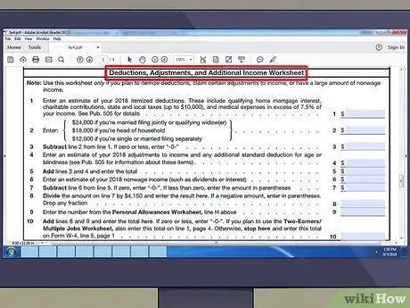 Заполните форму W4 как супружеская пара Шаг 11