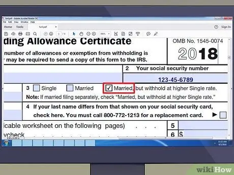 Заполните форму W4 как супружеская пара Шаг 4