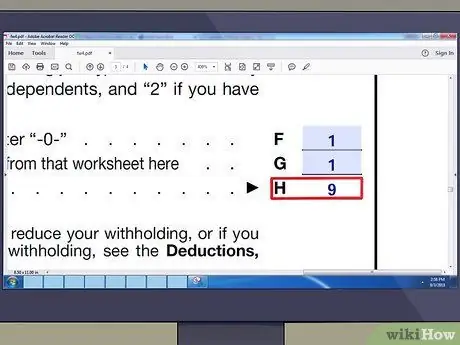 Заполните форму W4 как супружеская пара Шаг 9