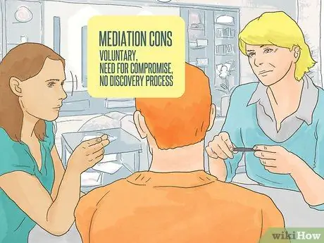 Выберите между арбитражем и посредничеством Шаг 2