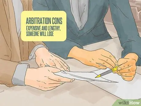 Выберите между арбитражем и посредничеством Шаг 4