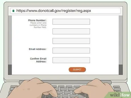 Сообщить о телемаркетинге Шаг 10