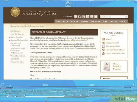 Получение записей через FOIA от Апелляционного совета по иммиграционным делам Шаг 15