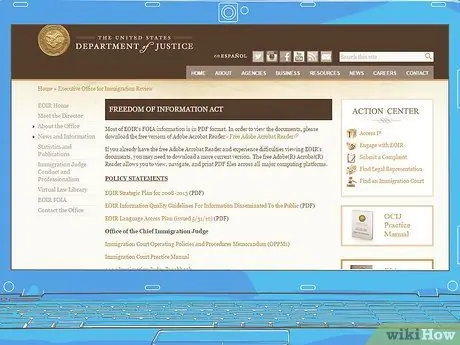 Получение записей через FOIA от Апелляционного совета по иммиграционным делам Шаг 16