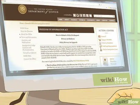 Получение записей через FOIA от Апелляционного совета по иммиграционным делам Шаг 9