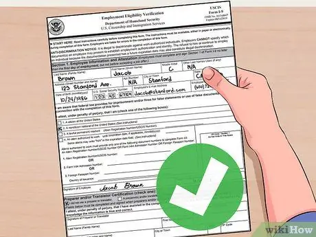 Заполните форму I9, шаг 9