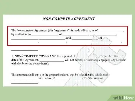 Составьте соглашение о недопущении конкуренции с сотрудником Шаг 3