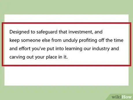 Составьте соглашение о недопущении конкуренции с сотрудником Шаг 5