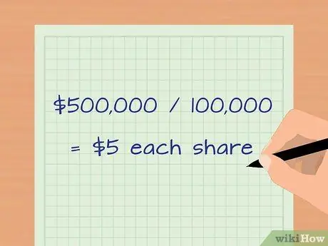 Счет для Sweat Equity Шаг 2