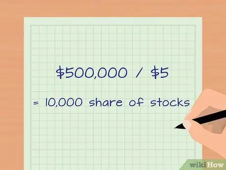 Счет для Sweat Equity Шаг 4