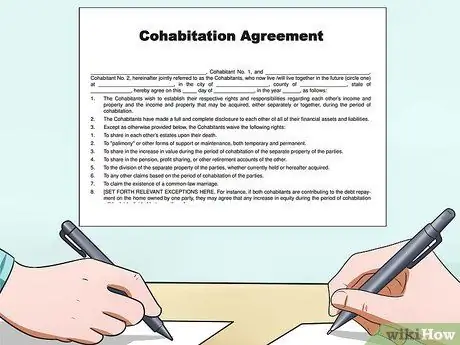 Избегайте брака по общему праву в Техасе Шаг 3