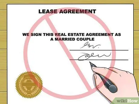 Избегайте браков по общему праву в Техасе Шаг 5