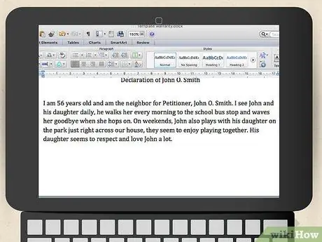 Напишите декларацию о семейном праве в штате Вашингтон Шаг 6