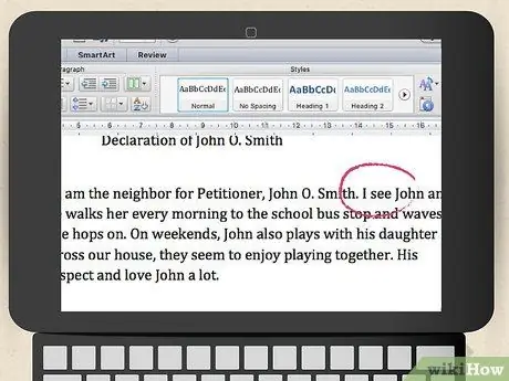 Напишите декларацию о семейном праве в штате Вашингтон Шаг 7