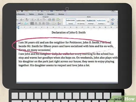 Напишите декларацию о семейном праве в штате Вашингтон Шаг 9