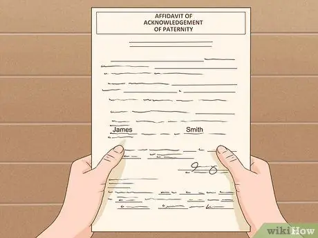 Зарегистрируйте отцовство в качестве отца, не состоящего в браке Шаг 8