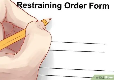 Получите запретительный судебный приказ Шаг 7