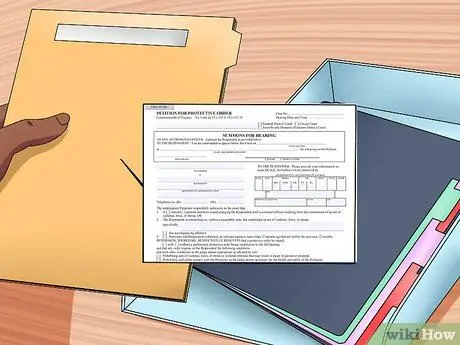 Получите охранный судебный приказ в США Шаг 4