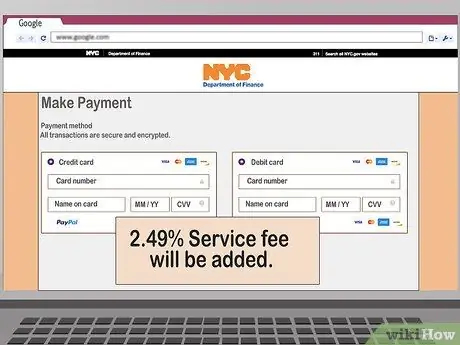 Оплата парковочного талона в Нью-Йорке Шаг 3
