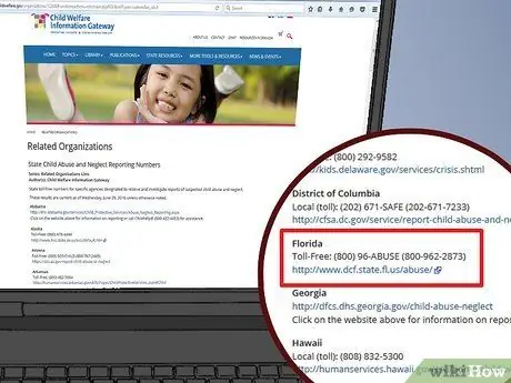 Сообщить о ком-либо в Службу защиты детей Шаг 7