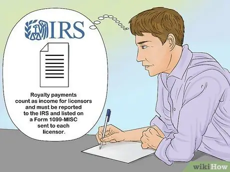 Счет для выплат роялти Шаг 2