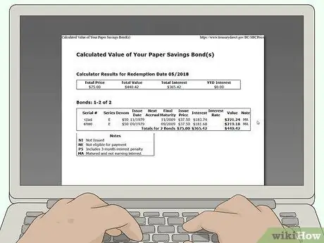 Проверка стоимости сберегательных облигаций Шаг 8