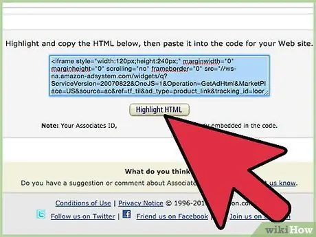 Разместите рекламу Amazon в своем блоге. Шаг 17