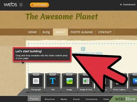 Создание веб-сайта для туристического бизнеса Шаг 1