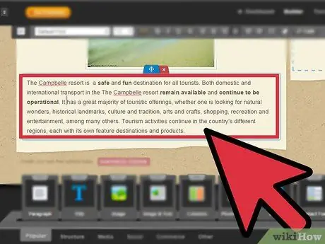 Создайте веб-сайт для туристического бизнеса Шаг 5