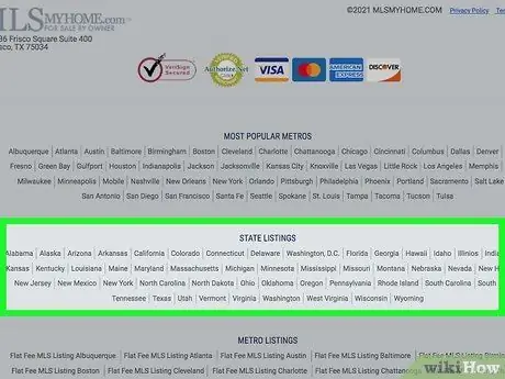 Список для продажи владельцем с использованием листинга MLS Шаг 3