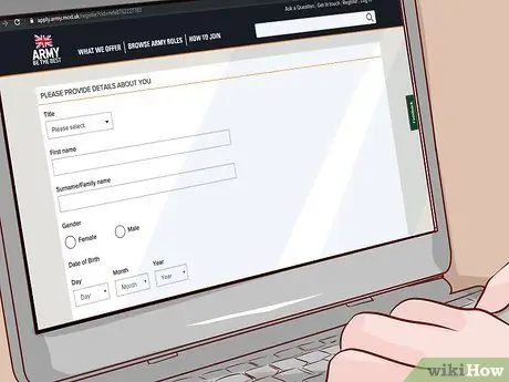 Присоединяйтесь к британской армии Шаг 6