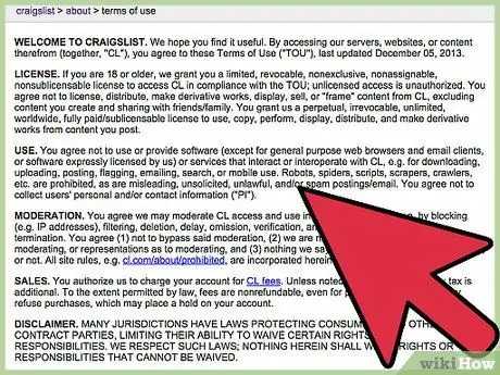 Сообщить о мошенничестве на Craigslist Шаг 2