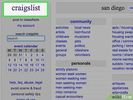 Ответить на объявление о вакансии на Craigslist Шаг 1