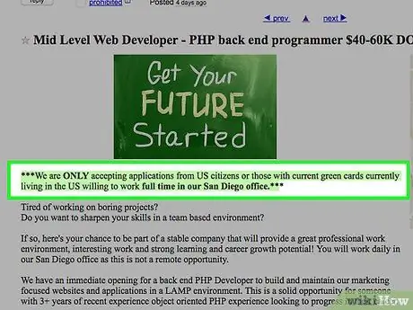 Ответить на объявление о вакансии на Craigslist Шаг 10