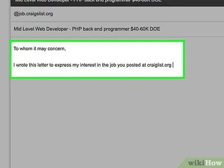 Ответить на объявление о вакансии на Craigslist Шаг 6