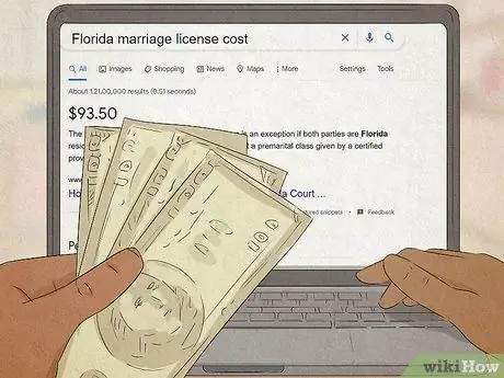 Подать заявку на разрешение на брак во Флориде Шаг 3