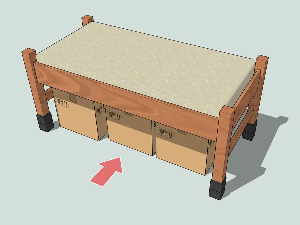 4 простых способа поднять кровать в общежитии