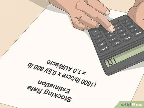 Определите, сколько крупного рогатого скота можно выпасать на пастбище Шаг 2