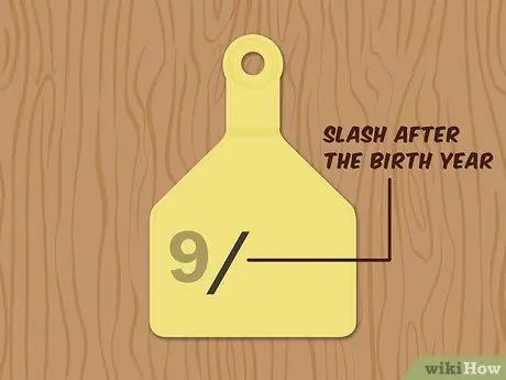 Напишите бирки для ушей крупного рогатого скота, шаг 2