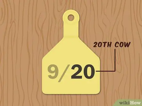 Напишите бирки для ушей крупного рогатого скота Шаг 3