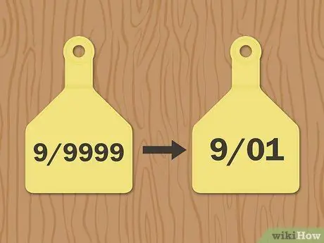 Напишите бирки для ушей крупного рогатого скота Шаг 5