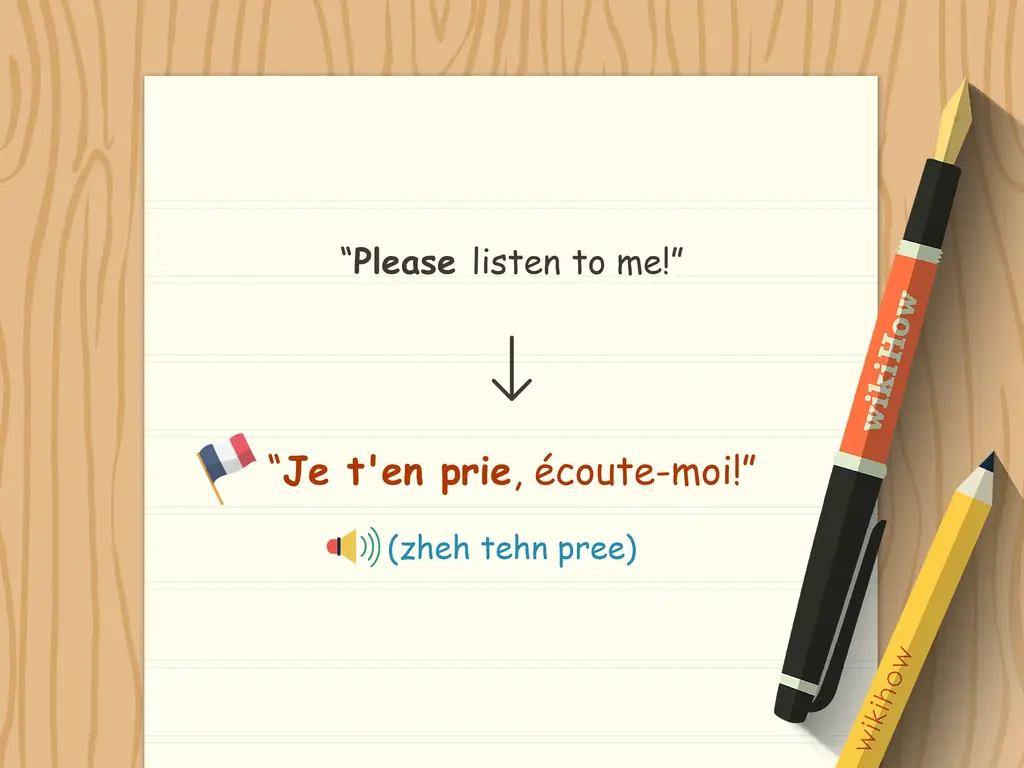 Как сказать «Пожалуйста» по-французски: 7 шагов (с картинками)