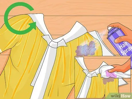 Удаление пятен от чернил с шелкового платья Шаг 5