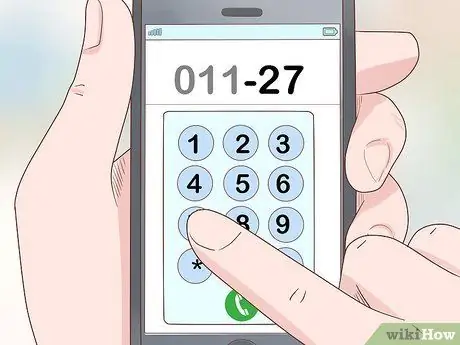 Позвоните в Южную Африку Шаг 3