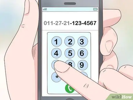 Позвоните в Южную Африку Шаг 5