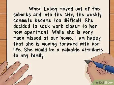 Напишите рекомендательное письмо для няни Шаг 9