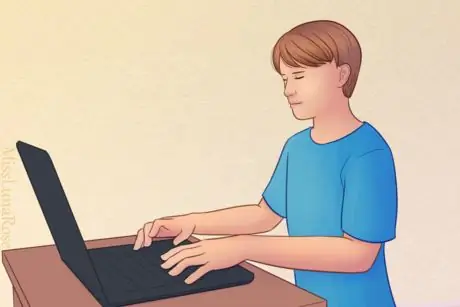 Человек в синем Typing