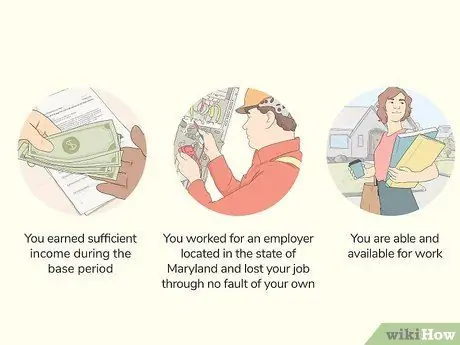 Заявление о безработице в Мэриленде Шаг 1