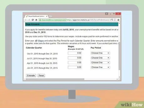 Расчет пособия по безработице в Техасе, шаг 3
